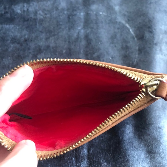 Dooney & Bourke Black and Tan Logo Coin Purse - Picture 6 of 9